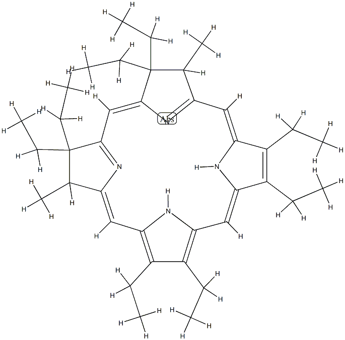 1,4-dimethyl-gemini-octaethylisobacteriochlorin 结构式