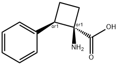 Cyclobutanecarboxylic acid, 1-amino-2-phenyl-, (1R,2R)-rel- (9CI) 结构式