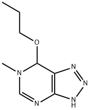 1H-1,2,3-Triazolo[4,5-d]pyrimidine,6,7-dihydro-6-methyl-7-propoxy-(9CI) 结构式