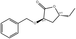 2(3H)-Furanone,5-ethyldihydro-3-(phenylmethoxy)-,(3R,5R)-rel-(9CI) 结构式