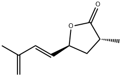 (3R)-4,5-Dihydro-3α-methyl-5β-[(E)-3-methyl-1,3-butadienyl]-2(3H)-furanone 结构式