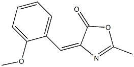 5(4H)-Oxazolone, 4-[(2-Methoxyphenyl)Methylene]-2-Methyl- 结构式