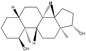 5α-Androstane-1α,17β-diol 结构式