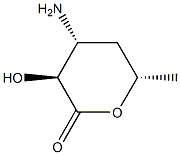 L-xylo-Hexonic acid, 3-amino-3,4,6-trideoxy-, delta-lactone (9CI) 结构式