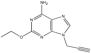 9H-Purin-6-amine,2-ethoxy-9-(2-propynyl)-(9CI) 结构式