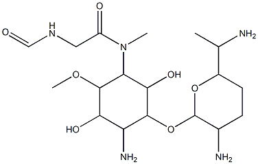 N- 甲酰基福提霉素 A 结构式