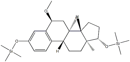 6α-Methoxy-3,17β-bis[(trimethylsilyl)oxy]estra-1,3,5(10)-triene 结构式