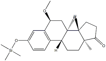 6α-Methoxy-3-[(trimethylsilyl)oxy]estra-1,3,5(10)-trien-17-one 结构式