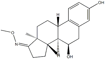 3,7α-Dihydroxyestra-1,3,5(10)-trien-17-one O-methyl oxime 结构式