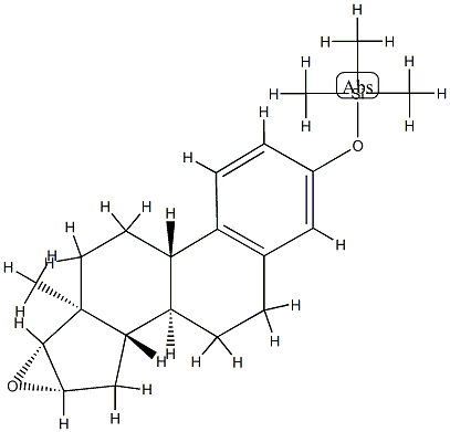 [[16β,17β-Epoxyestra-1,3,5(10)-trien-3-yl]oxy]trimethylsilane 结构式