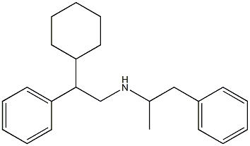 N-(α-Methylphenethyl)-β-phenylcyclohexaneethanamine 结构式