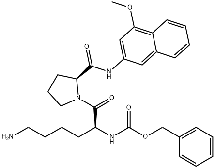 Z-Lys-Pro-4MβNA 结构式