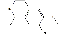 7-Isoquinolinol,1-ethyl-1,2,3,4-tetrahydro-6-methoxy-(9CI) 结构式