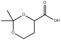 1,3-Dioxane-4-carboxylicacid,2,2-dimethyl-(9CI) 结构式