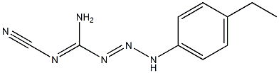 1-Triazene-1-carboximidamide,N-cyano-3-(4-ethylphenyl)-(9CI) 结构式