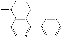 4-Pyrimidinamine,5-ethyl-N,N-dimethyl-6-phenyl-(9CI) 结构式