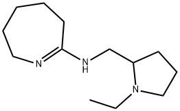 2H-Azepin-7-amine,N-[(1-ethyl-2-pyrrolidinyl)methyl]-3,4,5,6-tetrahydro-(9CI) 结构式