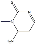 2(1H)-Pyrimidinethione,6-amino-1-methyl-(8CI) 结构式