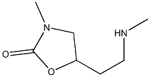 2-Oxazolidinone,3-methyl-5-[2-(methylamino)ethyl]-(9CI) 结构式