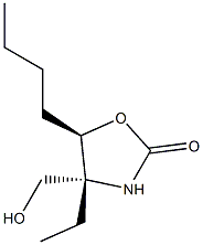 2-Oxazolidinone,5-butyl-4-ethyl-4-(hydroxymethyl)-,(4R,5R)-rel-(9CI) 结构式