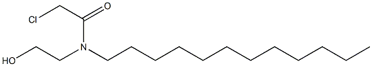 Acetamide, 2-chloro-N-dodecyl-N- (2-hydroxyethyl)- 结构式