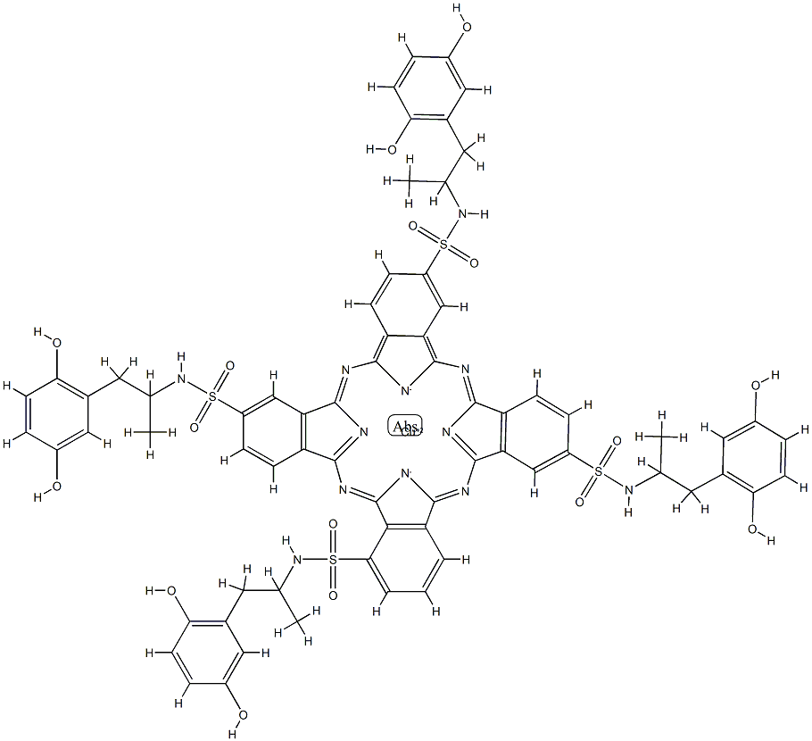 C-12 (copper phthalocyanine derivative) 结构式