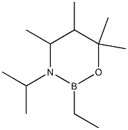 2-Ethyltetrahydro-4,5,6,6-tetramethyl-3-(1-methylethyl)-2H-1,3,2-oxazaborine 结构式