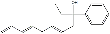 α-Ethyl-α-(2,5,7-octatrienyl)benzenemethanol 结构式