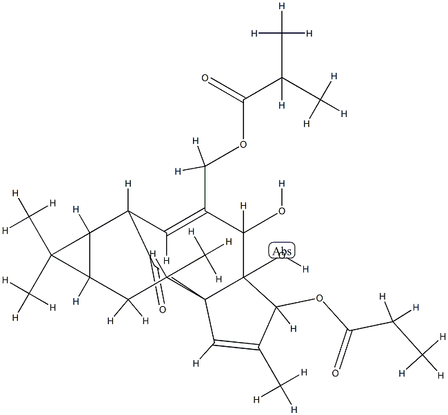 ingenol-3-propionate-20-isobutyrate 结构式