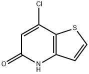 7-氯噻吩[3,2-B]吡啶-5(4H)-酮 结构式