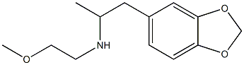 LOZJEWOZOKSOKA-UHFFFAOYSA-N/AKOS022515799/1-(2H-1,3-Benzodioxol-5-yl)-N-(2-methoxyethyl)propan-2-amine 结构式