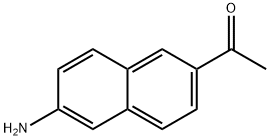 6-乙酰基-2-萘胺 结构式