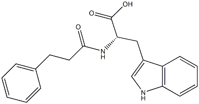 N(beta)-phenylpropionyltryptophan 结构式