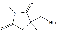 2,5-Pyrrolidinedione,3-(aminomethyl)-1,3-dimethyl-(9CI) 结构式