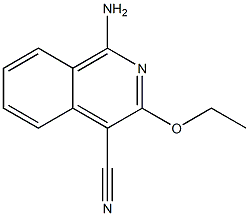 4-Isoquinolinecarbonitrile,1-amino-3-ethoxy-(9CI) 结构式