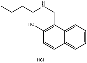 2-Naphthalenol,1-[(butylamino)methyl]-, hydrochloride (1:1) 结构式