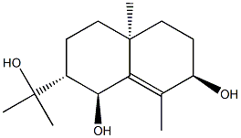 (1S)-1,2,3,4,4a,5,6,7-Octahydro-2α-(1-hydroxy-1-methylethyl)-4aα,8-dimethyl-1β,7β-naphthalenediol 结构式