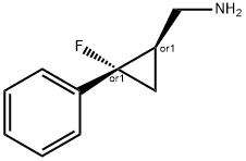 Cyclopropanemethanamine, 2-fluoro-2-phenyl-, (1R,2S)-rel- (9CI) 结构式