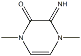 2(1H)-Pyrazinone,3,4-dihydro-3-imino-1,4-dimethyl-(9CI) 结构式