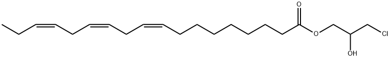 消旋 1-(Z,Z)-9,12-十八烷二烯酸-3-氯-1,2-丙二醇 结构式