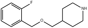 4-(2-Fluoro-benzyloxymethyl)-piperidine 结构式