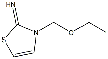 2(3H)-Thiazolimine,3-(ethoxymethyl)-(9CI) 结构式