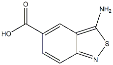 2,1-Benzisothiazole-5-carboxylicacid,3-amino-(9CI) 结构式