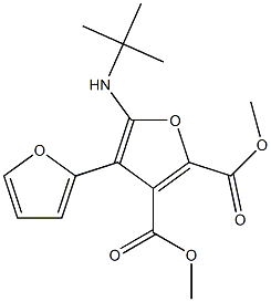 [2,3-Bifuran]-4,5-dicarboxylic  acid,  2-[(1,1-dimethylethyl)amino]-,  dimethyl  ester  (9CI) 结构式