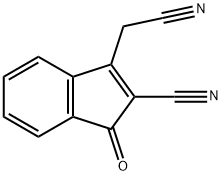 1H-Indene-3-acetonitrile,2-cyano-1-oxo-(9CI) 结构式