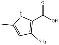3-氨基-5-甲基-1H-2-吡咯甲酸 结构式