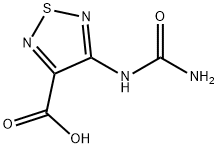 1,2,5-Thiadiazole-3-carboxylicacid,4-[(aminocarbonyl)amino]-(9CI) 结构式