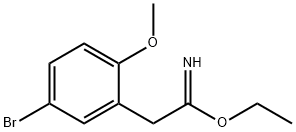 ethyl 2-(5-bromo-2-methoxyphenyl)acetimidate 结构式