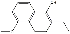 1-Naphthalenol,2-ethyl-3,4-dihydro-5-methoxy-(9CI) 结构式