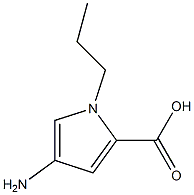 1H-Pyrrole-2-carboxylicacid,4-amino-1-propyl-(9CI) 结构式